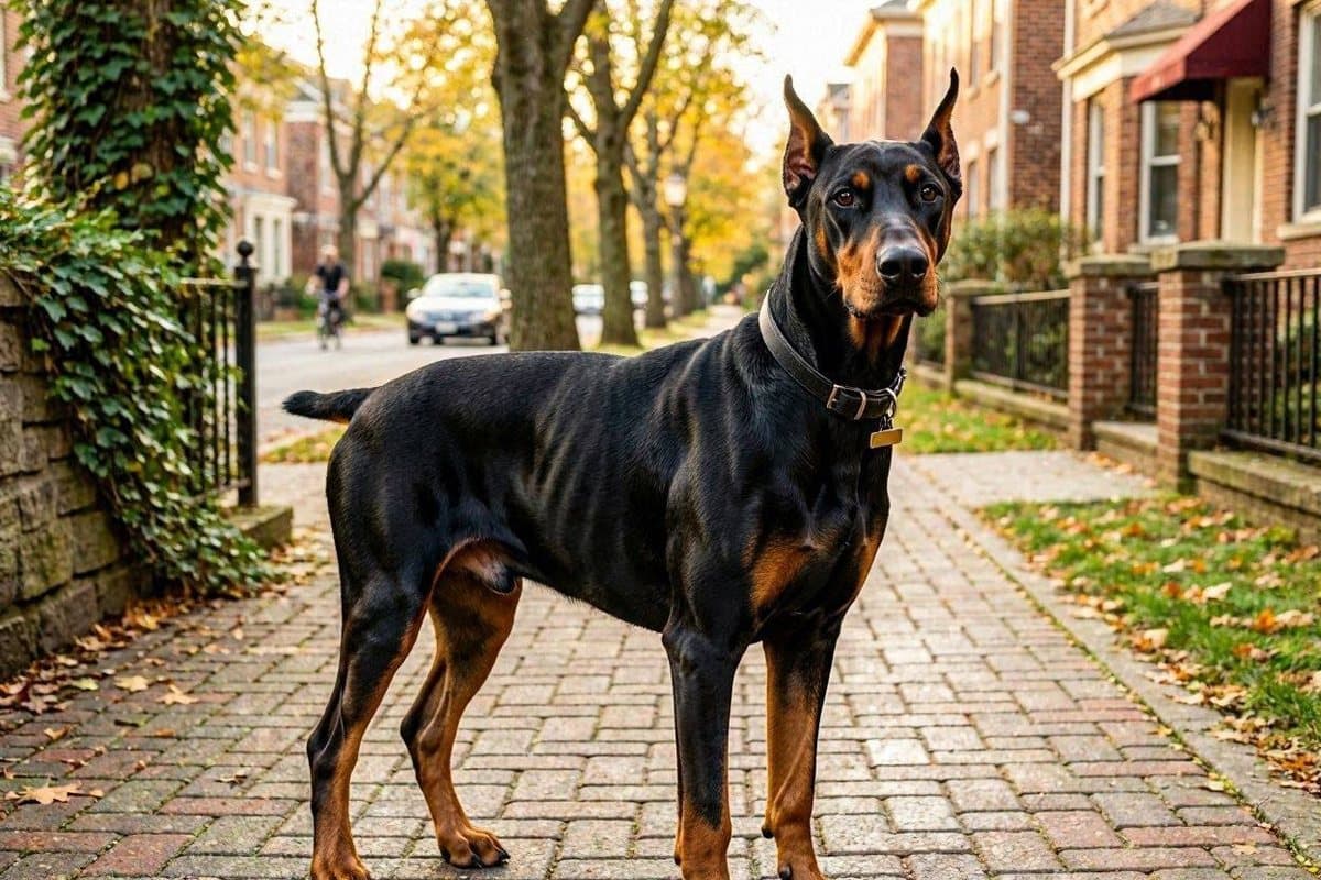 Photo of a Doberman Pinscher