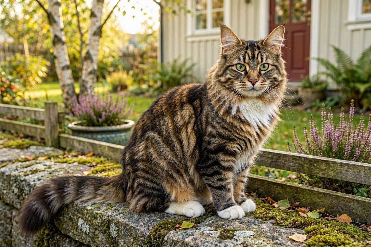 Photo of a Norwegian Forest Cat