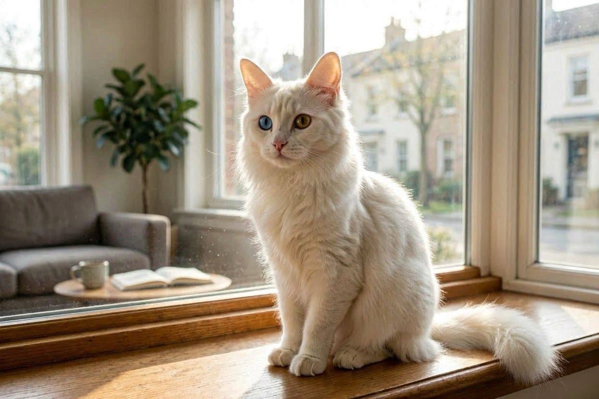 Photo of a Turkish Angora Cat